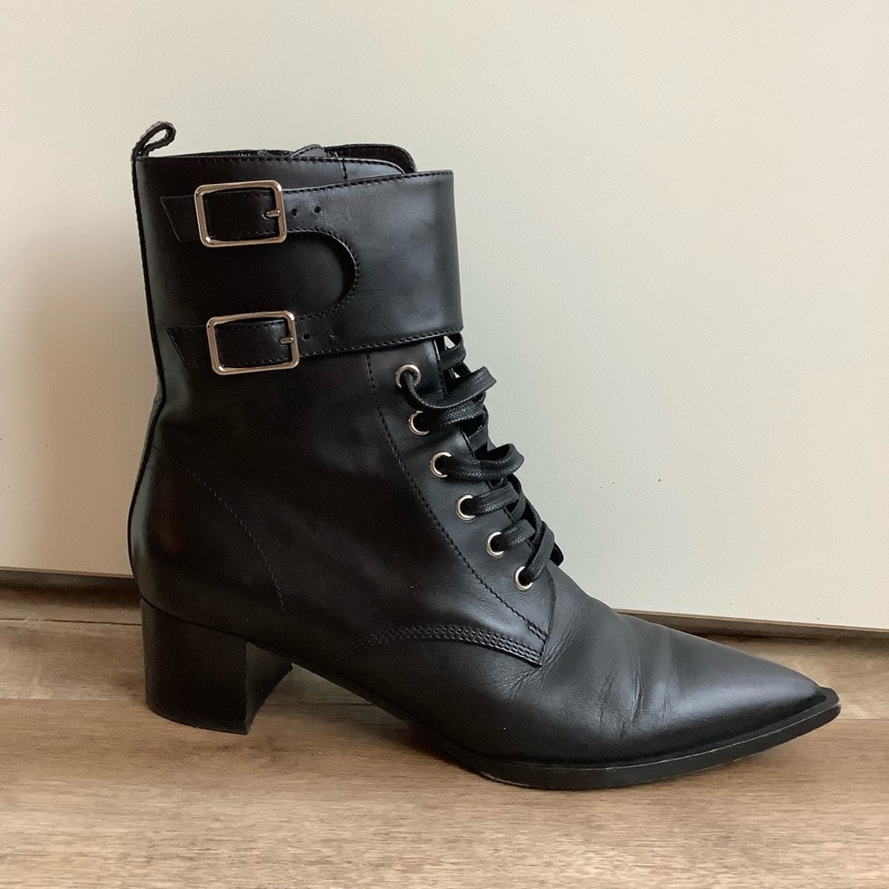 Gianvito Rossi Combat black booties